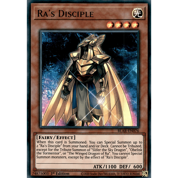 Ra's Disciple - BLAR-EN076 - Ultra Rare 