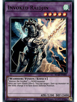 Invoked Raidjin - BLAR-EN081 - Ultra Rare