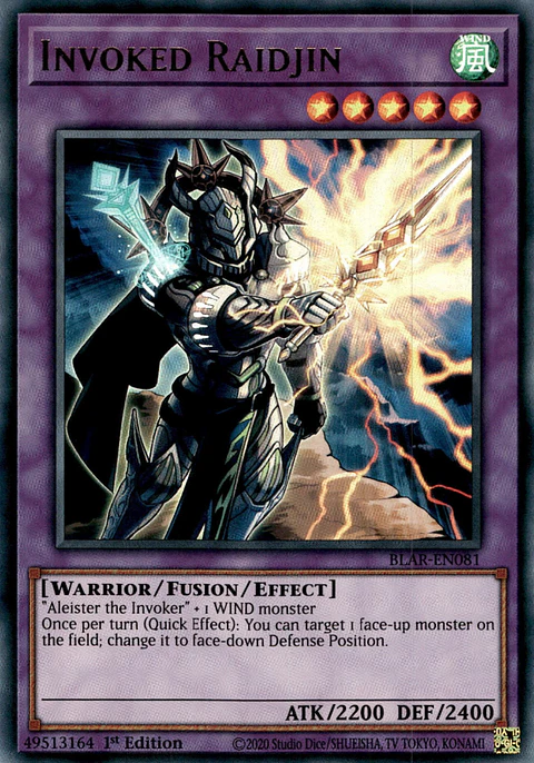 Invoked Raidjin - BLAR-EN081 - Ultra Rare