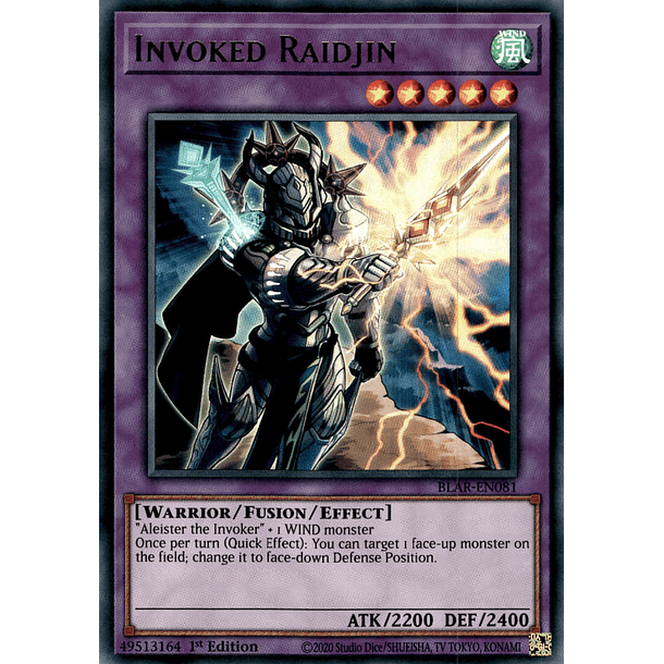 Invoked Raidjin - BLAR-EN081 - Ultra Rare