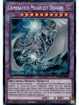 Chimeratech Megafleet Dragon - BLAR-EN085 - Secret Rare