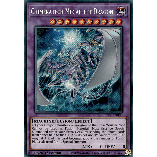 Chimeratech Megafleet Dragon - BLAR-EN085 - Secret Rare