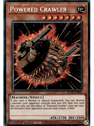 Powered Crawler - BLAR-EN002 - Secret Rare 