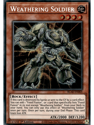 Weathering Soldier - BLAR-EN005 - Secret Rare