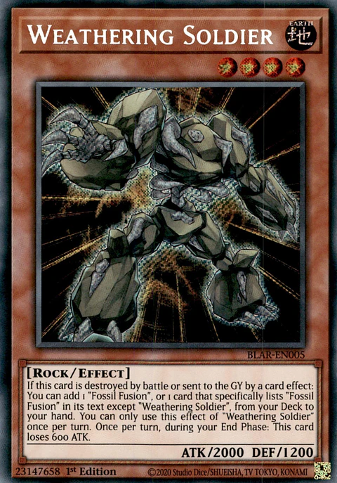 Weathering Soldier - BLAR-EN005 - Secret Rare