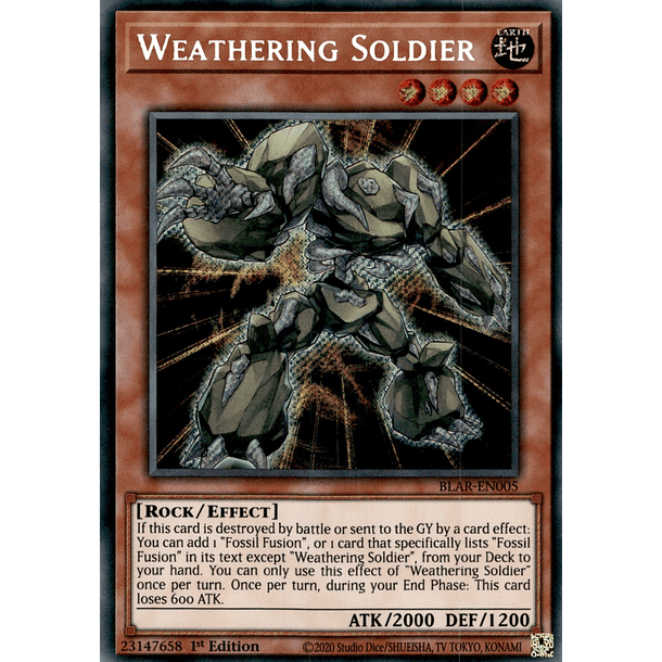 Weathering Soldier - BLAR-EN005 - Secret Rare