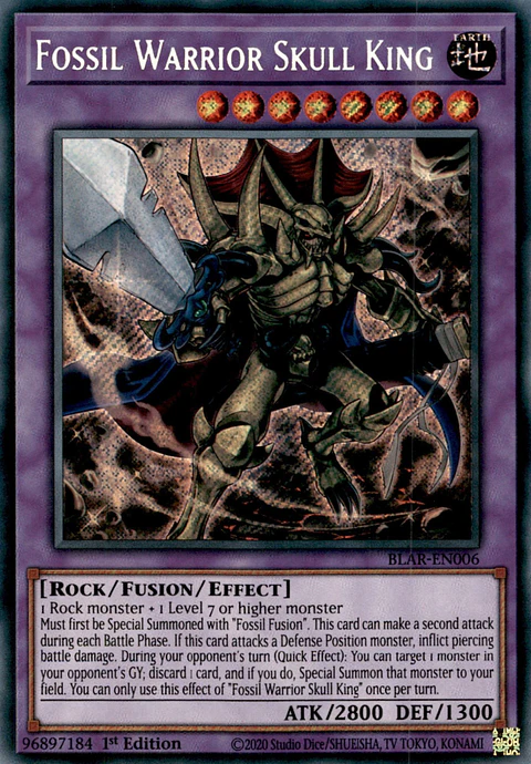 Fossil Warrior Skull King - BLAR-EN006 - Secret Rare