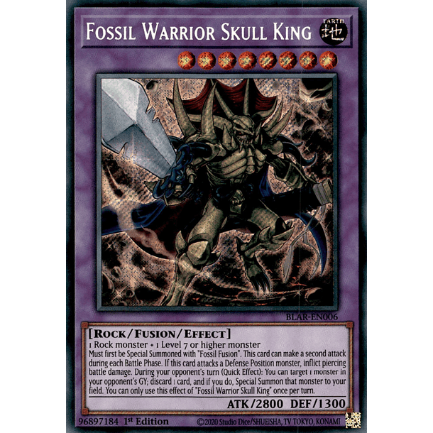 Fossil Warrior Skull King - BLAR-EN006 - Secret Rare