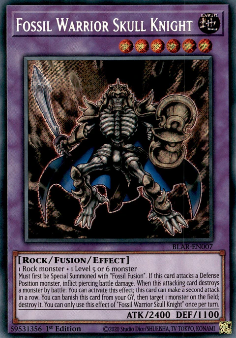 Fossil Warrior Skull Knight - BLAR-EN007 - Secret Rare