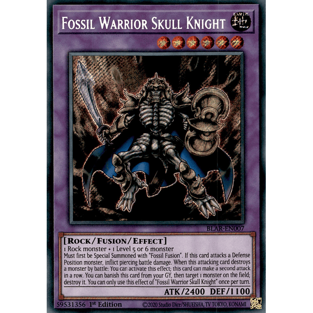 Fossil Warrior Skull Knight - BLAR-EN007 - Secret Rare