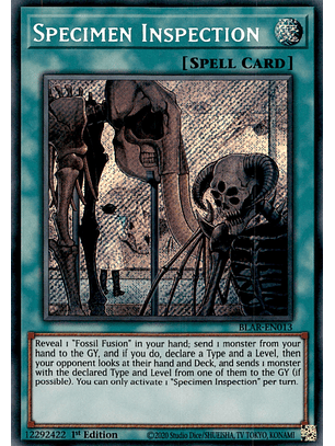 Specimen Inspection - BLAR-EN013 - Secret Rare