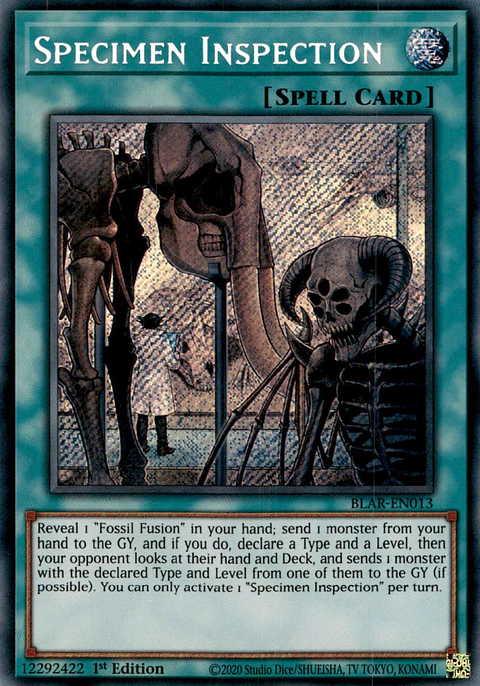 Specimen Inspection - BLAR-EN013 - Secret Rare