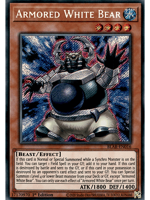 Armored White Bear - BLAR-EN016 - Secret Rare