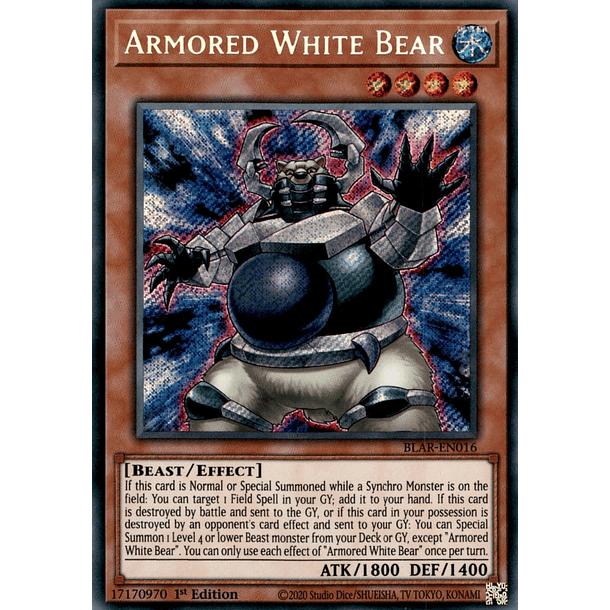 Armored White Bear - BLAR-EN016 - Secret Rare