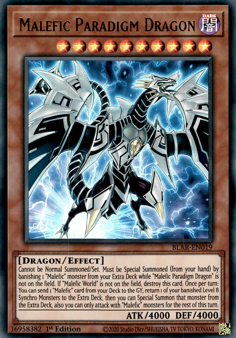 Malefic Paradigm Dragon - BLAR-EN019 - Ultra Rare