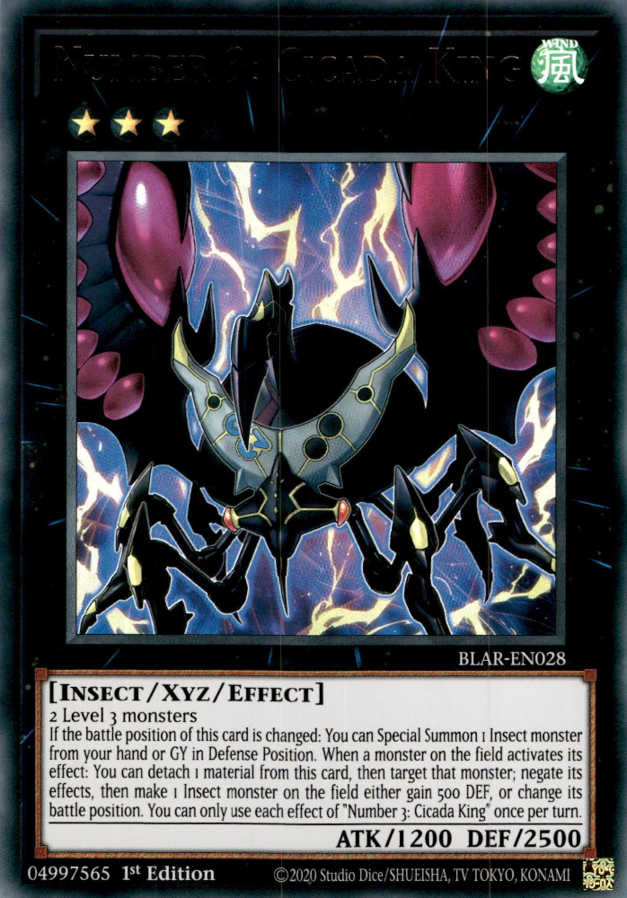 Number 3: Cicada King - BLAR-EN028 - Ultra Rare 1