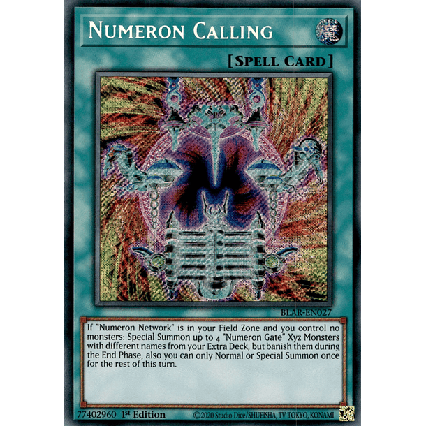 Numeron Calling - BLAR-EN027 - Secret Rare