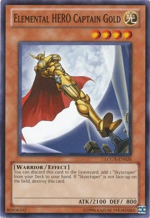 Elemental Hero Captain Gold - LCGX-EN026 - Common