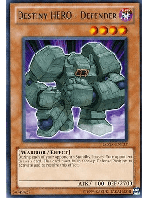 Destiny Hero - Defender - LCGX-EN127 - Rare