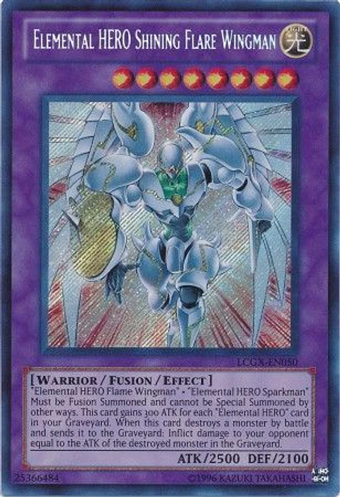 Elemental Hero Shining Flare Wingman - LCGX-EN050 - Secret Rare