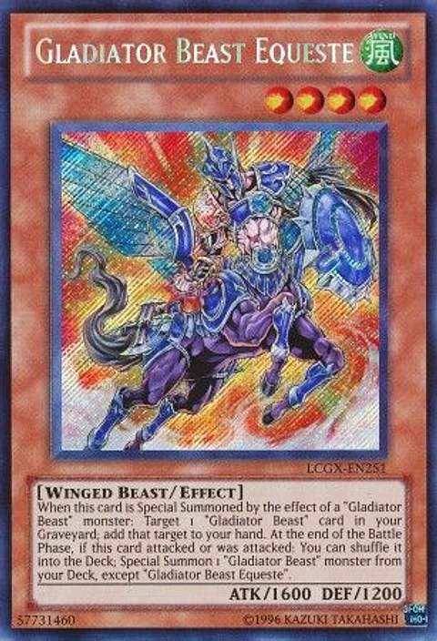 Gladiator Beast Equeste - LCGX-EN251 - Secret Rare