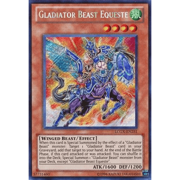 Gladiator Beast Equeste - LCGX-EN251 - Secret Rare