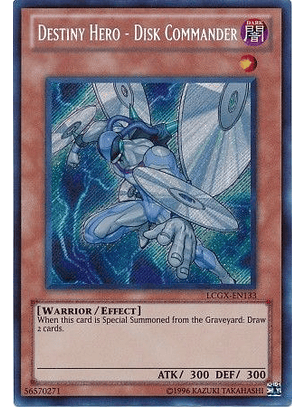 Destiny Hero - Disk Commander - LCGX-EN133 - Secret Rare