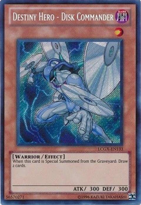 Destiny Hero - Disk Commander - LCGX-EN133 - Secret Rare
