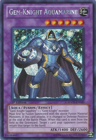 Gem-Knight Aquamarine - HA05-EN020 - Secret Rare 1