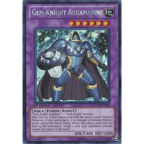 Gem-Knight Aquamarine - HA05-EN020 - Secret Rare