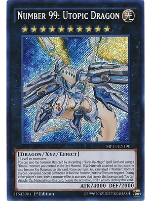 Number 99: Utopic Dragon - MP15-EN190 - Secret Rare 