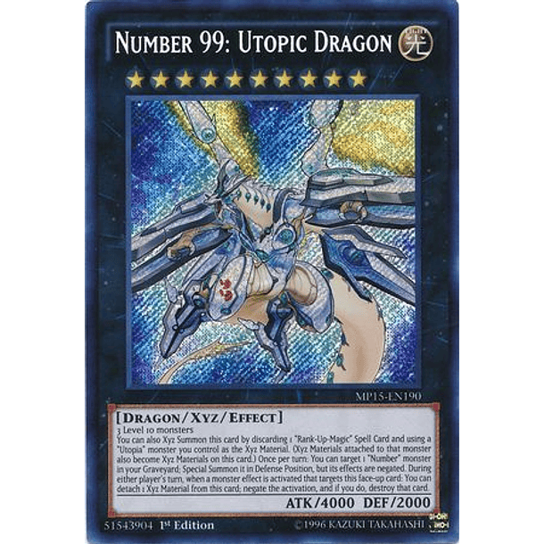Number 99: Utopic Dragon - MP15-EN190 - Secret Rare 