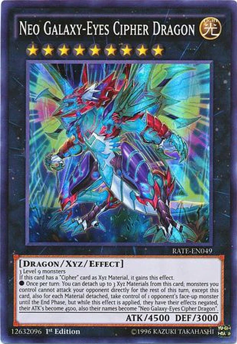 Neo Galaxy-Eyes Cipher Dragon - RATE-EN049 - Super Rare 