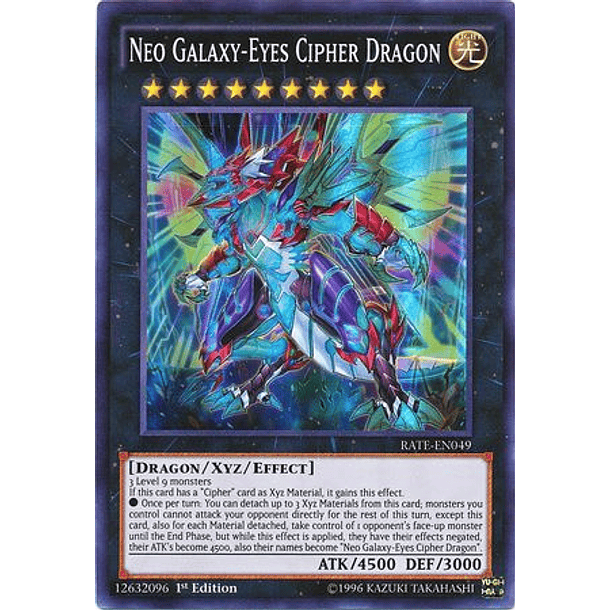 Neo Galaxy-Eyes Cipher Dragon - RATE-EN049 - Super Rare 