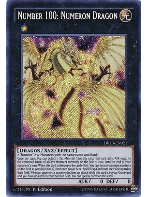Number 100: Numeron Dragon - DRL3-EN021 - Secret Rare