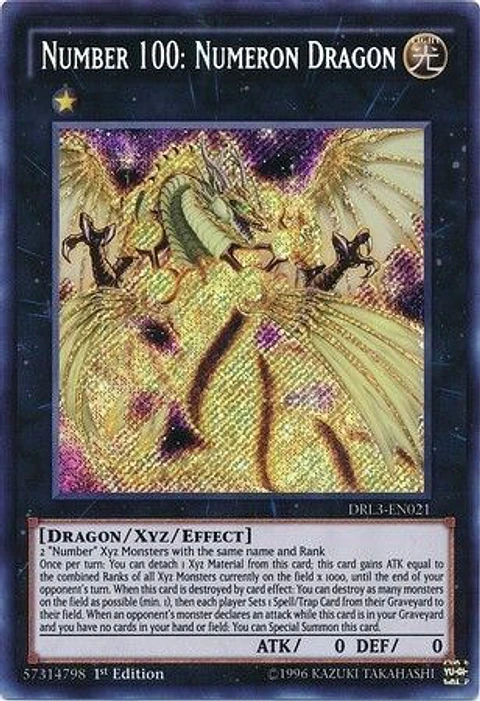Number 100: Numeron Dragon - DRL3-EN021 - Secret Rare