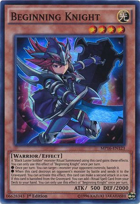Beginning Knight - MP16-EN123 - Super Rare 