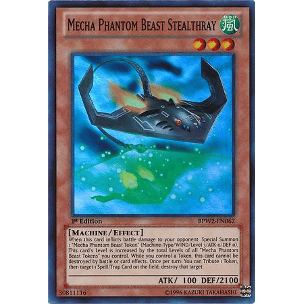 Mecha Phantom Beast Stealthray - BPW2-EN062 - Super Rare