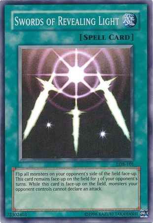 Swords of Revealing Light - LOB-101 - Super Rare 1
