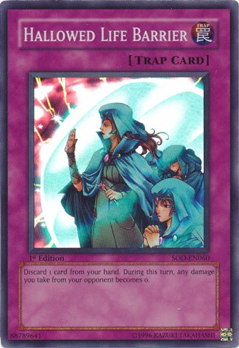 Hallowed Life Barrier - SOD-EN060 - Super Rare