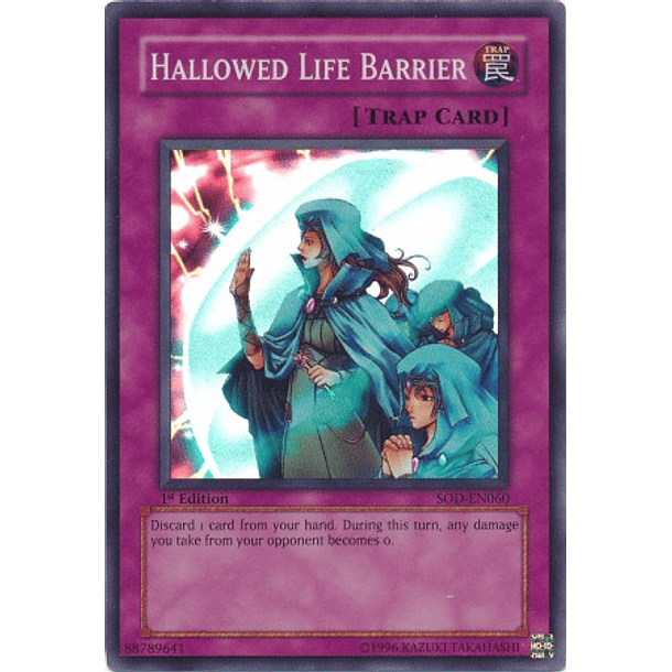 Hallowed Life Barrier - SOD-EN060 - Super Rare