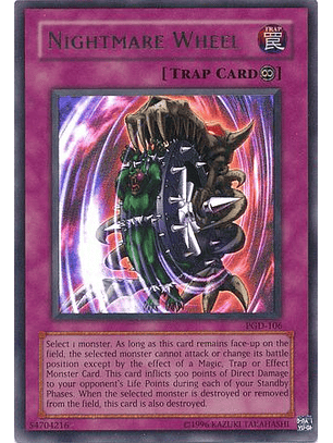 Nightmare Wheel - PGD-106 - Ultra Rare (esquina inferior derecha doblada)