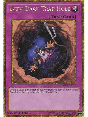 Deep Dark Trap Hole - PGL3-EN037 - Gold Secret Rare