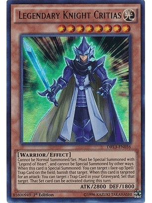 Legendary Knight Critias - DRL3-EN056 - Ultra Rare