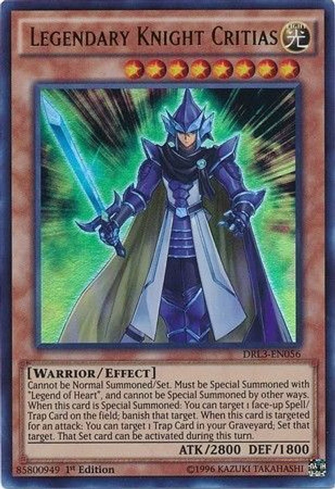 Legendary Knight Critias - DRL3-EN056 - Ultra Rare