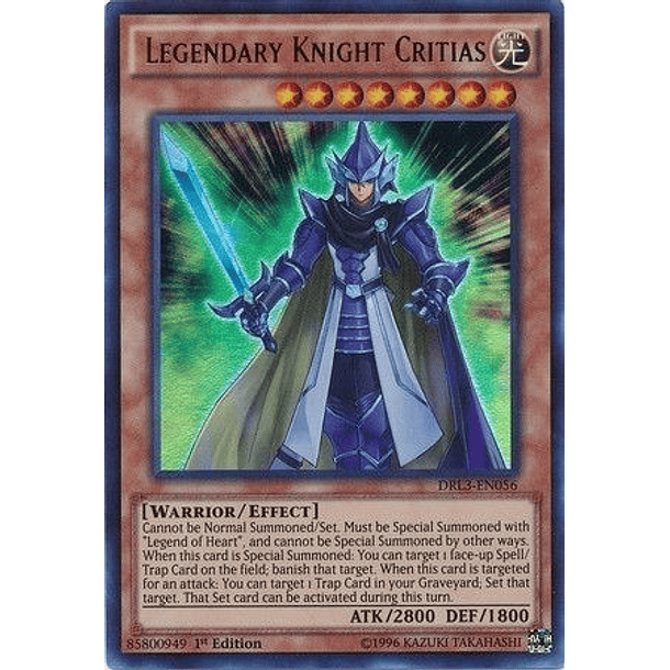 Legendary Knight Critias - DRL3-EN056 - Ultra Rare