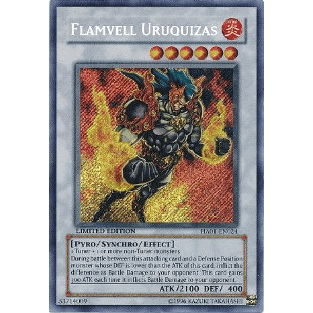 Flamvell Uruquizas - HA01-EN024 - Secret Rare