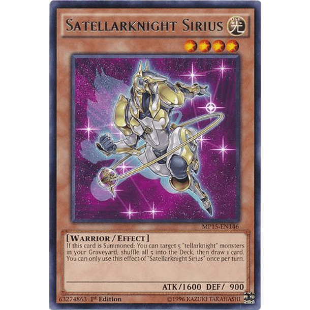 Satellarknight Sirius - MP15-EN146 - Rare