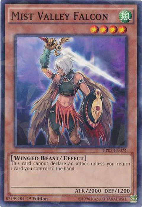 Mist Valley Falcon - BP03-EN074 - Shatterfoil Rare 