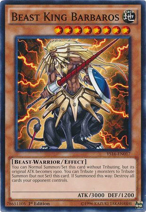 Beast King Barbaros - YS16-EN017 - Common